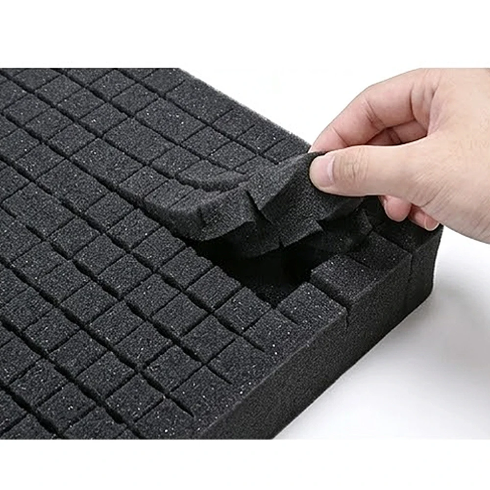 Estuche para herramientas, bolsas de almacenamiento impermeables de EVA con cremallera de viaje de espuma, caja para her