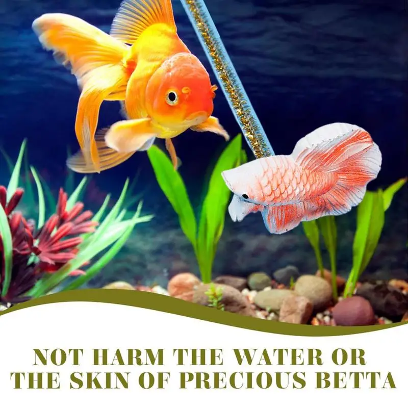 Betta Training Stick Simulation Betta Training Wand Toy Beautifully Designed Fish Tank Accessories For Small Fish Tanks And