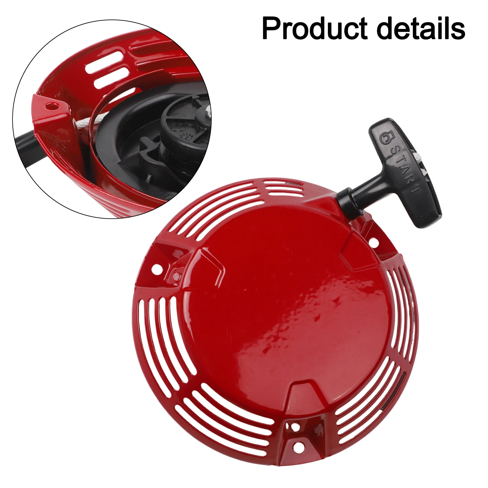 

Engine Starting Mechanism Engine Pull Tray Recoil Starter Seamless Integration Smooth Pull Mechanism Gardening Equipment