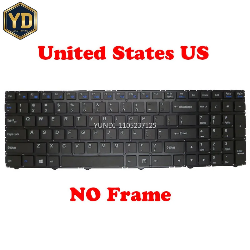 

YD Laptop Backlit Keyboard For 한성컴퓨터 For Hansung ES58K English US Black Without Frame New