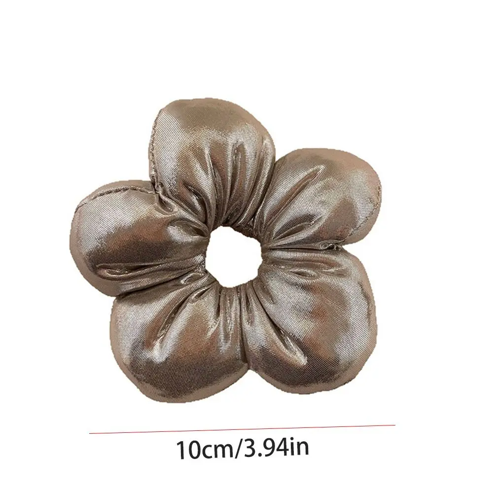 Scrunchie Rambut Anak Bentuk Bunga, Kain Isi Kapas, Scrunchie Rambut Besar, Ikat Rambut, Tali Rambut Elastis Gaya Korea