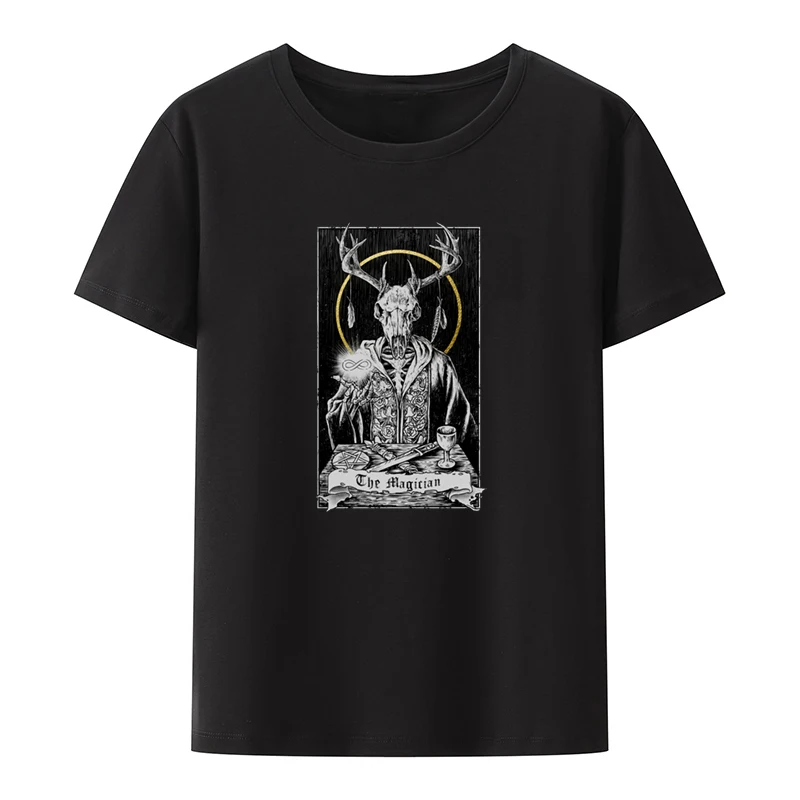 the Magician Graphic T-shirt Funny Tee Short Sleeve Unique Aesthetic T-shirts Women Cool Female Clothing Tops for Summer