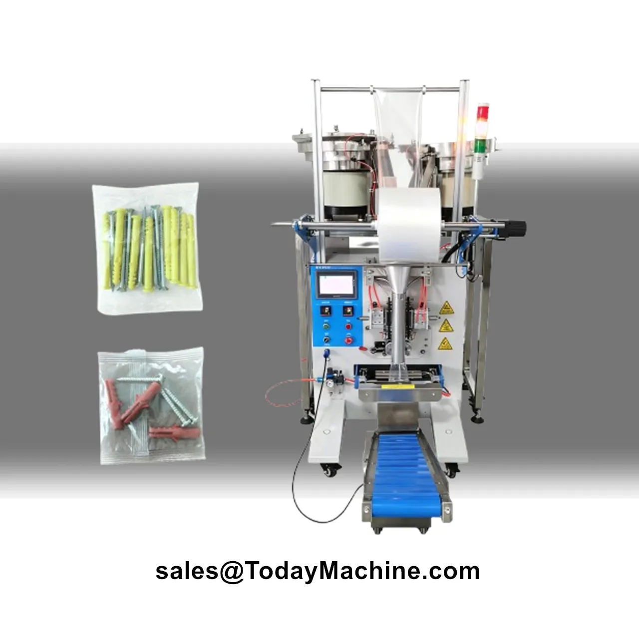 Small Parts Hardware Fastener Nut Bolt Nail Screw Bag Counting Packing Machine
