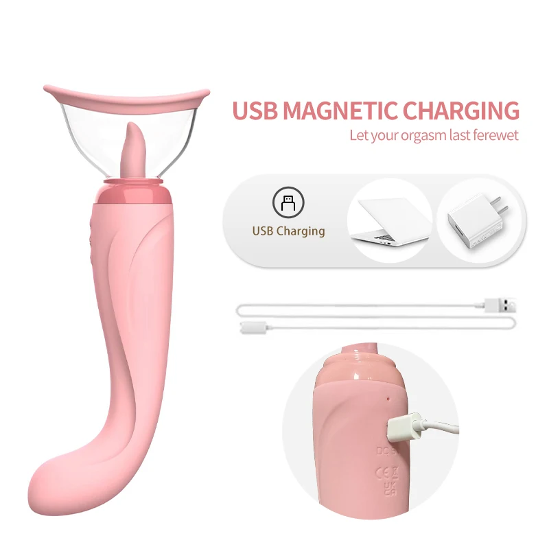 3 في 1 سيليكون فراغ مص الهزاز وعق اللسان الاهتزاز الجنس لعب 10 طرق البظر محفز G بقعة تدليك المهبل