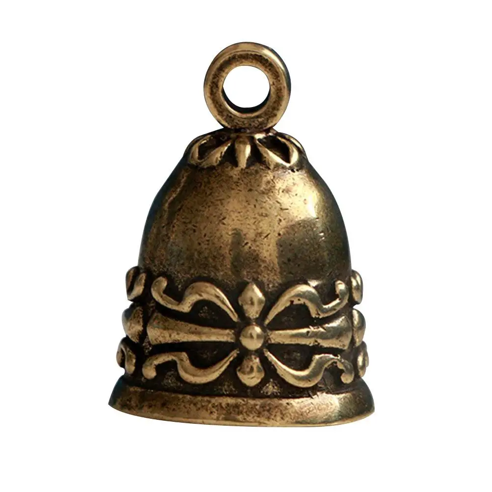 

2 Pcs Copper Bell Pendant Charm Heavy Duty Key Bells Crafts Retro Wind Chime DIY Charms Bag Backpack Car Key Decoration