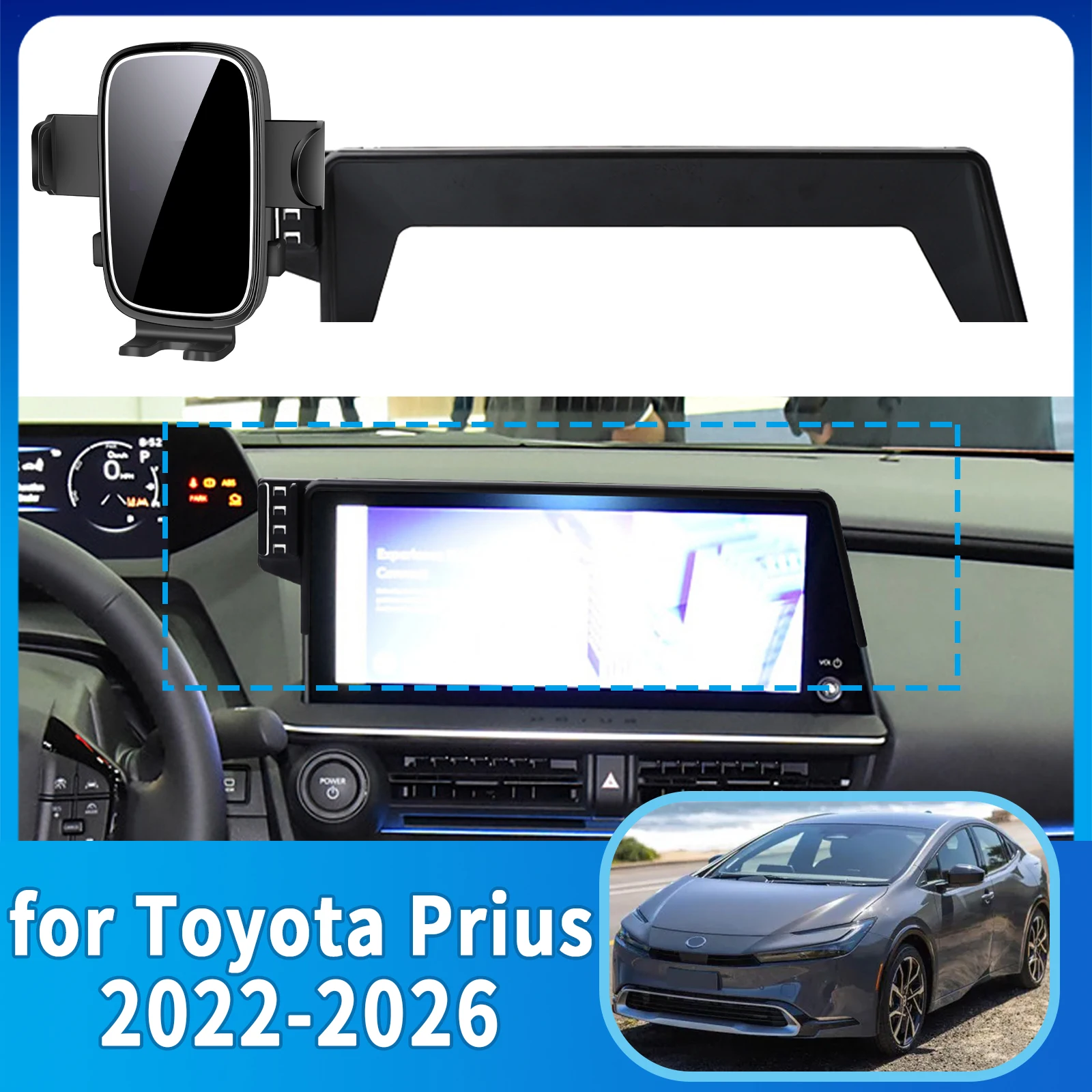 

fit for Toyota Prius 2022 2023-2026 60 Series Phone Holder, Dashboard Screen Mount Bracket Easy Installation​​ Car accessoires