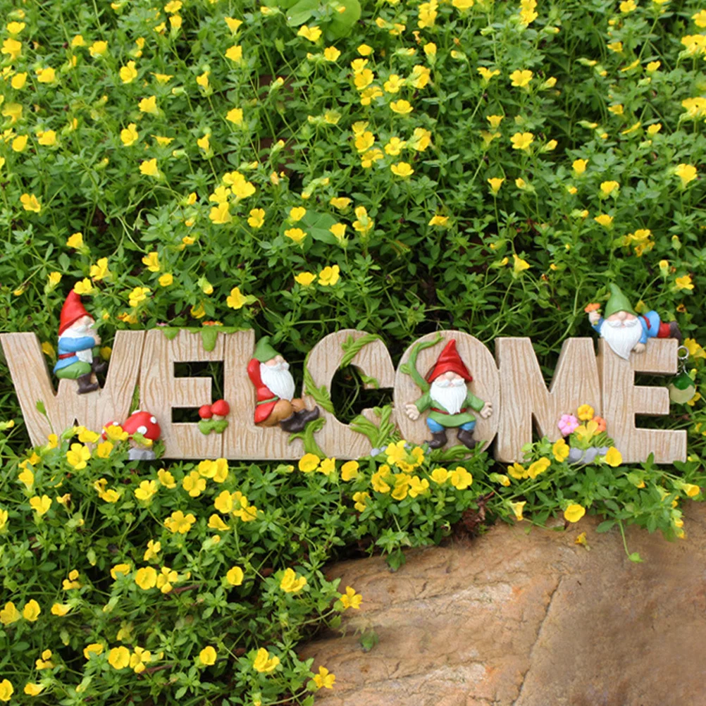 

Garden Gnome Statue Resin Cute Lawn Patio Yard Porch Outdoor Decorative Garden Decor Resin Gnome Figurine Lawn Decorative Statue