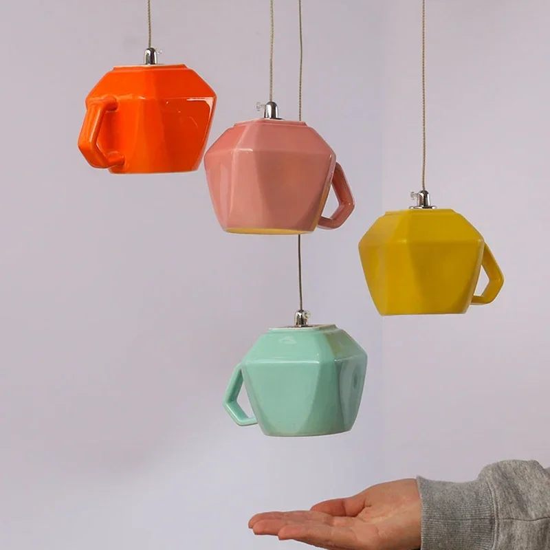 

Modern Cup Pendant Light Nodic Dining Room Hanging Lamp Kitchen Chandelier Fixtures Ceiling Lighting Home Decor Loft Luminaire