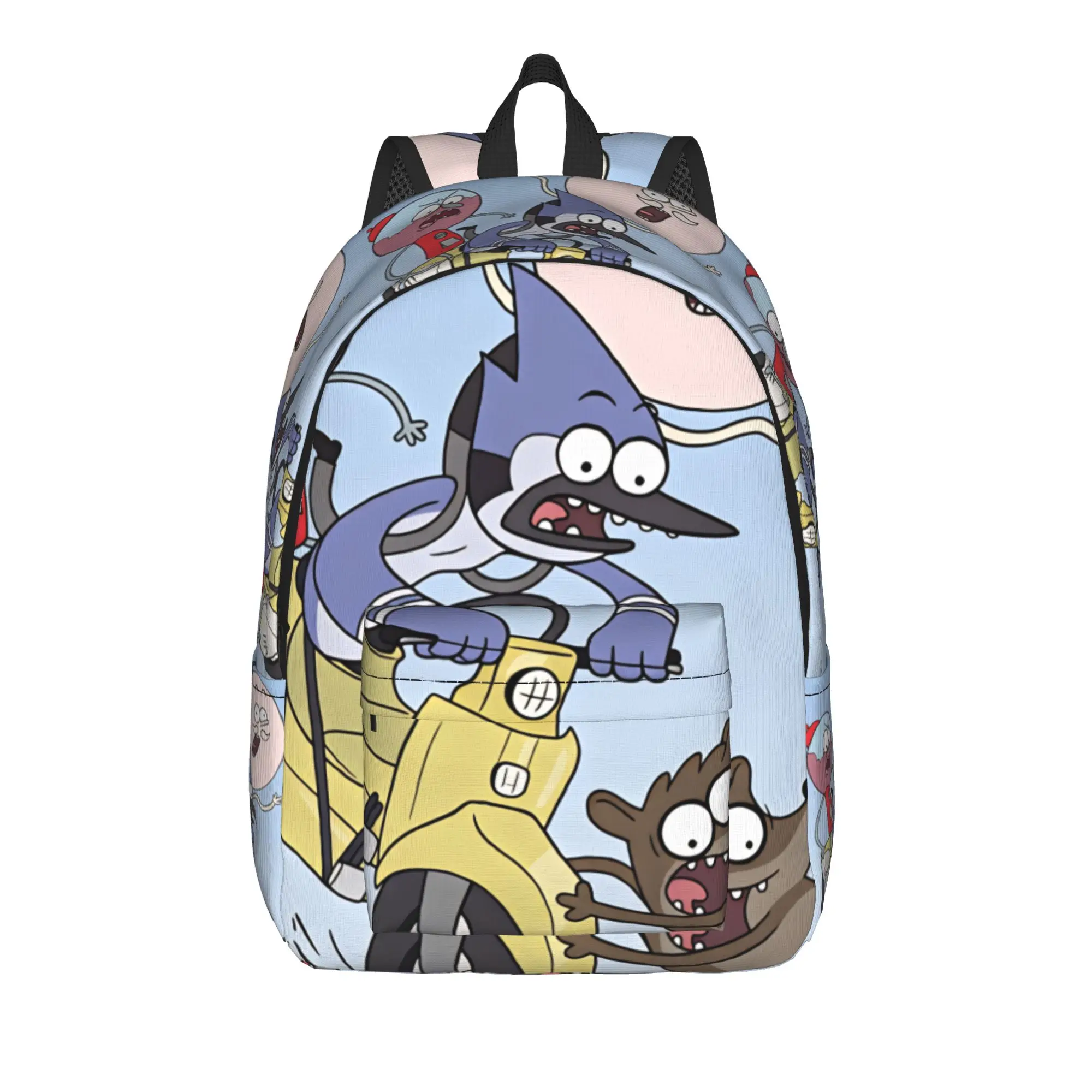 Mordecai And Rigby Regular Show Cartoon Characters Backpack  Trekking Backpacks Women Cool School Bags Designer Durable Rucksack