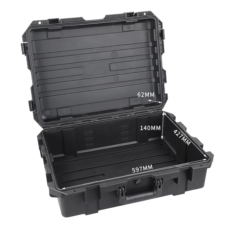 Caja de protección de seguridad portátil para transporte, suministros de equipo militar, caja de herramientas impermeable de plástico, 6043L