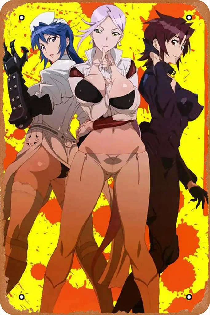 Póster de Triage X Girls, cartel de estaño de Metal Retro de 8x12 pulgadas