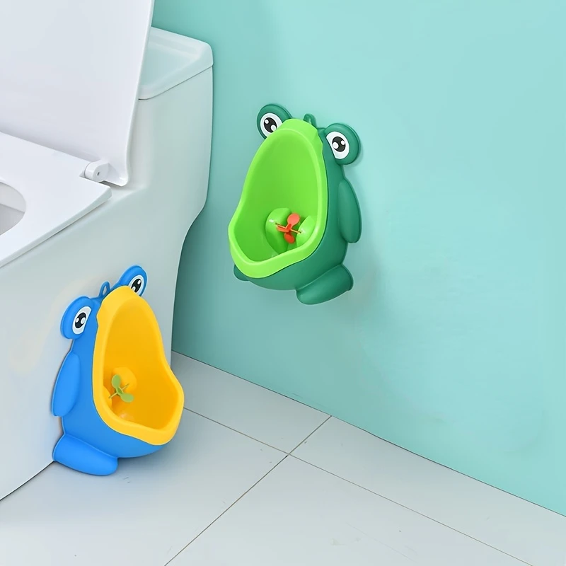 Infant Toddler Pee Cute Frog Potty Training Urinal Boy With Fun Aiming Target, Toilet Urinal Trainer Children Stand Vertical Pee