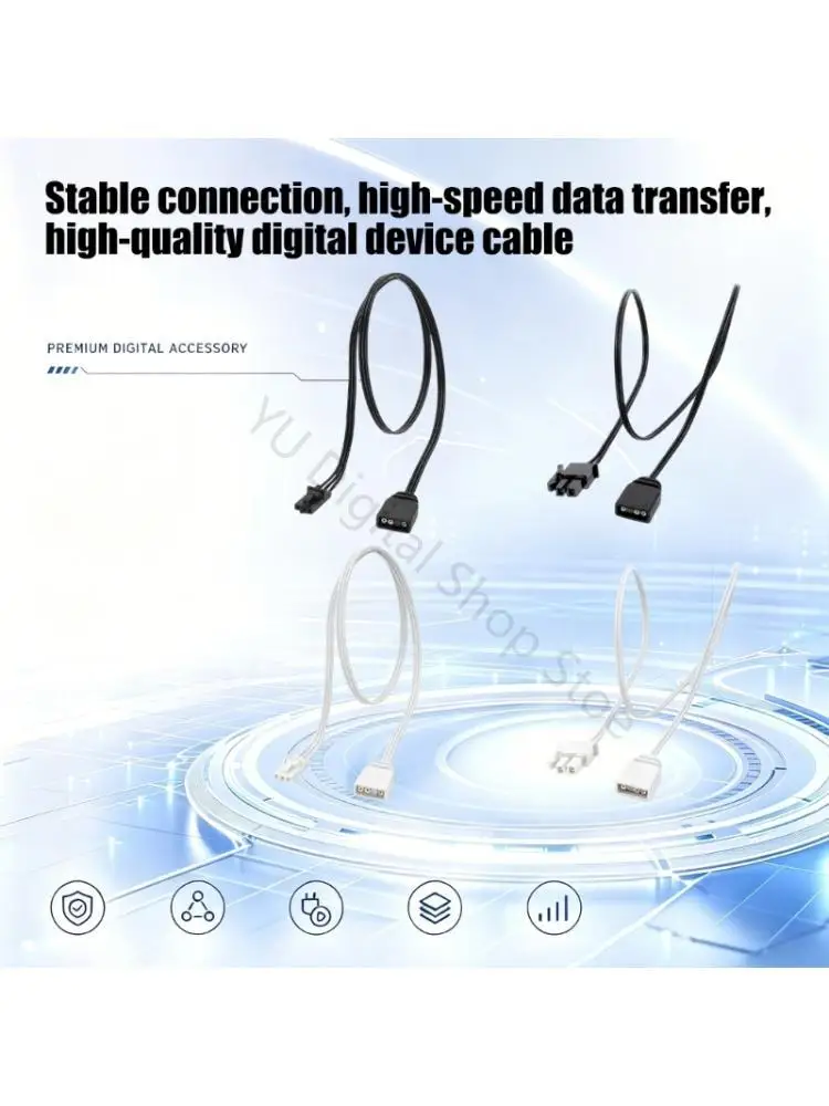 96BA PVC Light Syncs Computer Cable for ROG Dynamic RGBs Systems