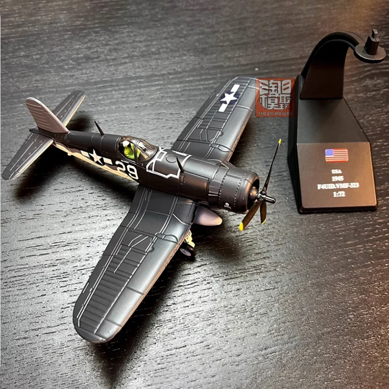 1/72 Scale WW2 US F4U-1 F4U Corsair Dragon Fighter Aircraft Metal Military Plane Diecast Model Toy Children Collection or Gift