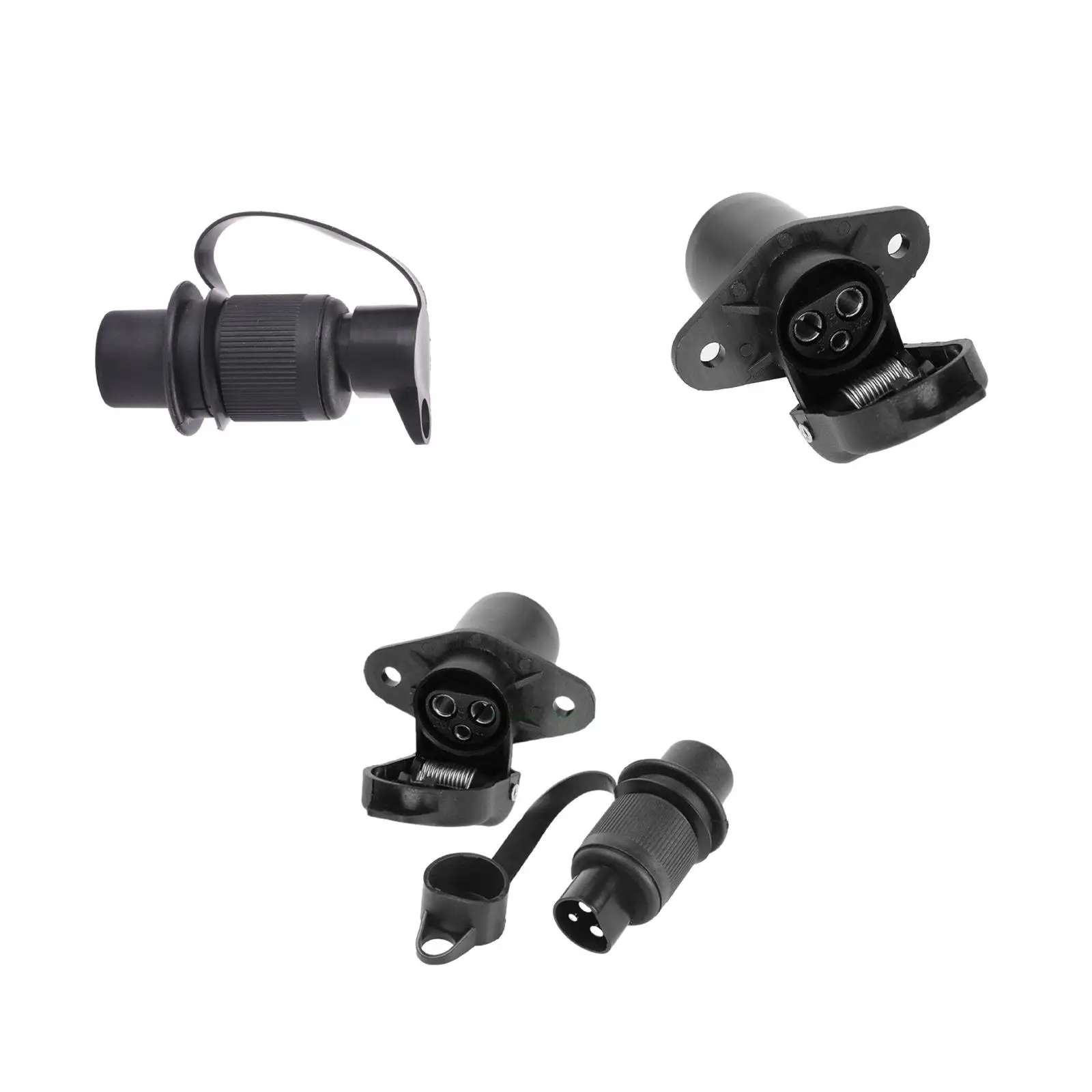 

Socket, trailer plug, round, for car, agricultural machinery, boat
