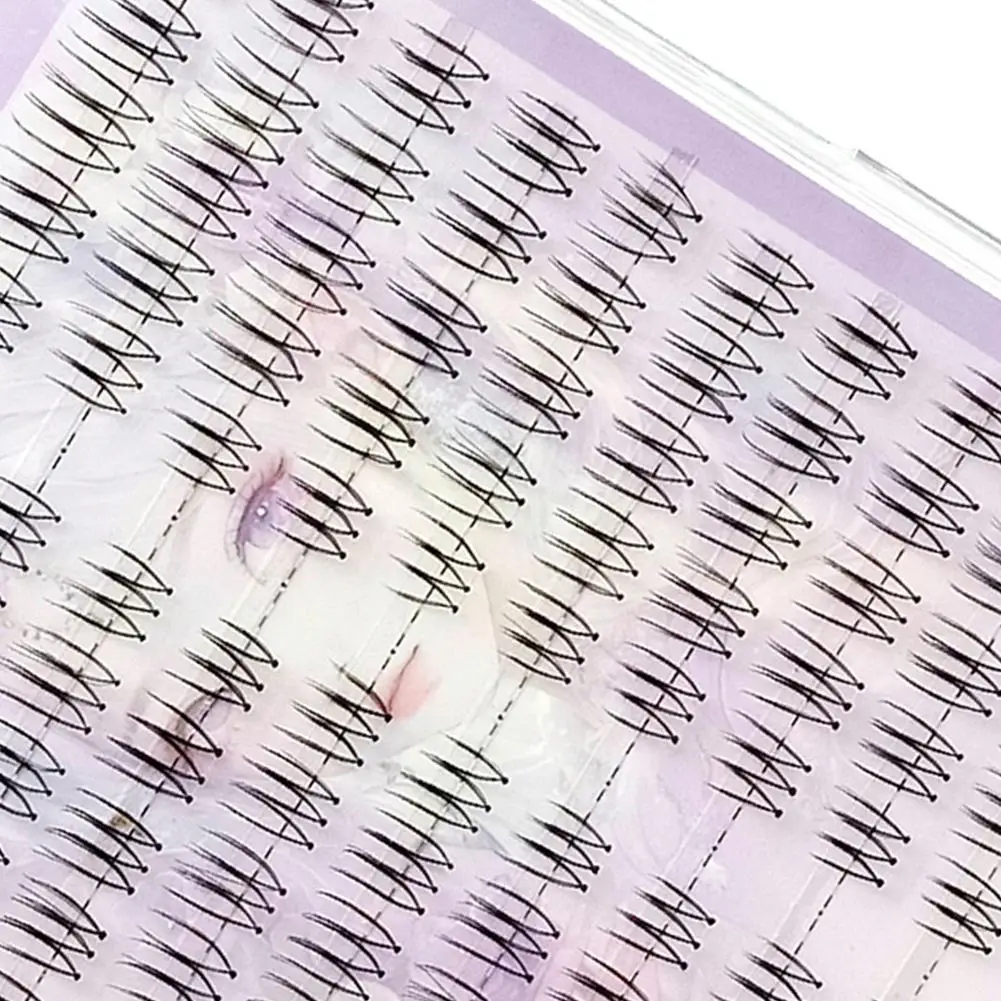 False Eyelashes Korean Makeup U-shaped Segmented Comic Natural Large-capacity False Eyelashes Set Eye Makeup Tool