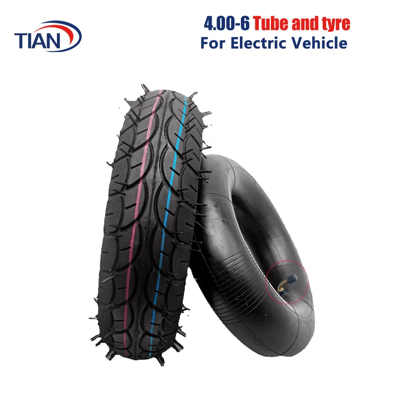 13inch 4.00-6 Inner Tube Outer  Tyre for Electric Vehicle Tires 4.10/3.50-6 Inner Tube