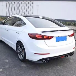 For Hyundai Elantra 1.6L/1.5 L ABS Rear Bumper Lip Diffuser Splitter Refit Anti-Collision Accessories Exhaust 2016-2021 Year