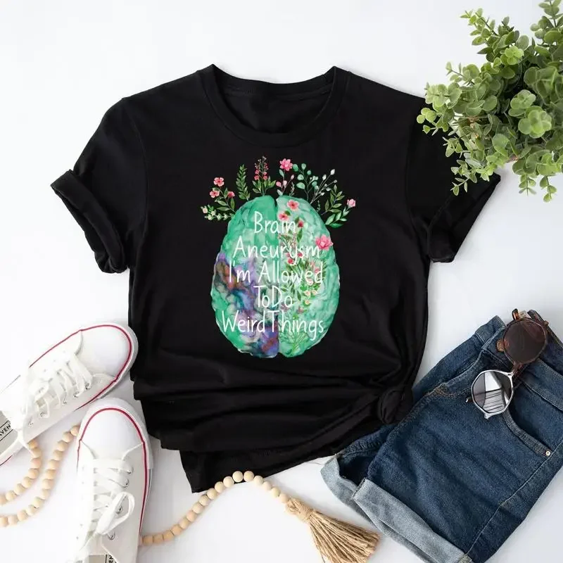 Brain Aneurysm Survivor I'M Allowed To Do Weird Things T Shirt