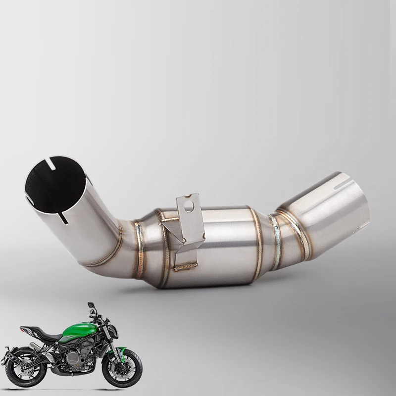 Motorrad Auspuff Escape System Link Rohr Katalysator Verbinden Original Schalldämpfer Slip Auf Für Benelli 752 752S BJ750GS 2021-2023