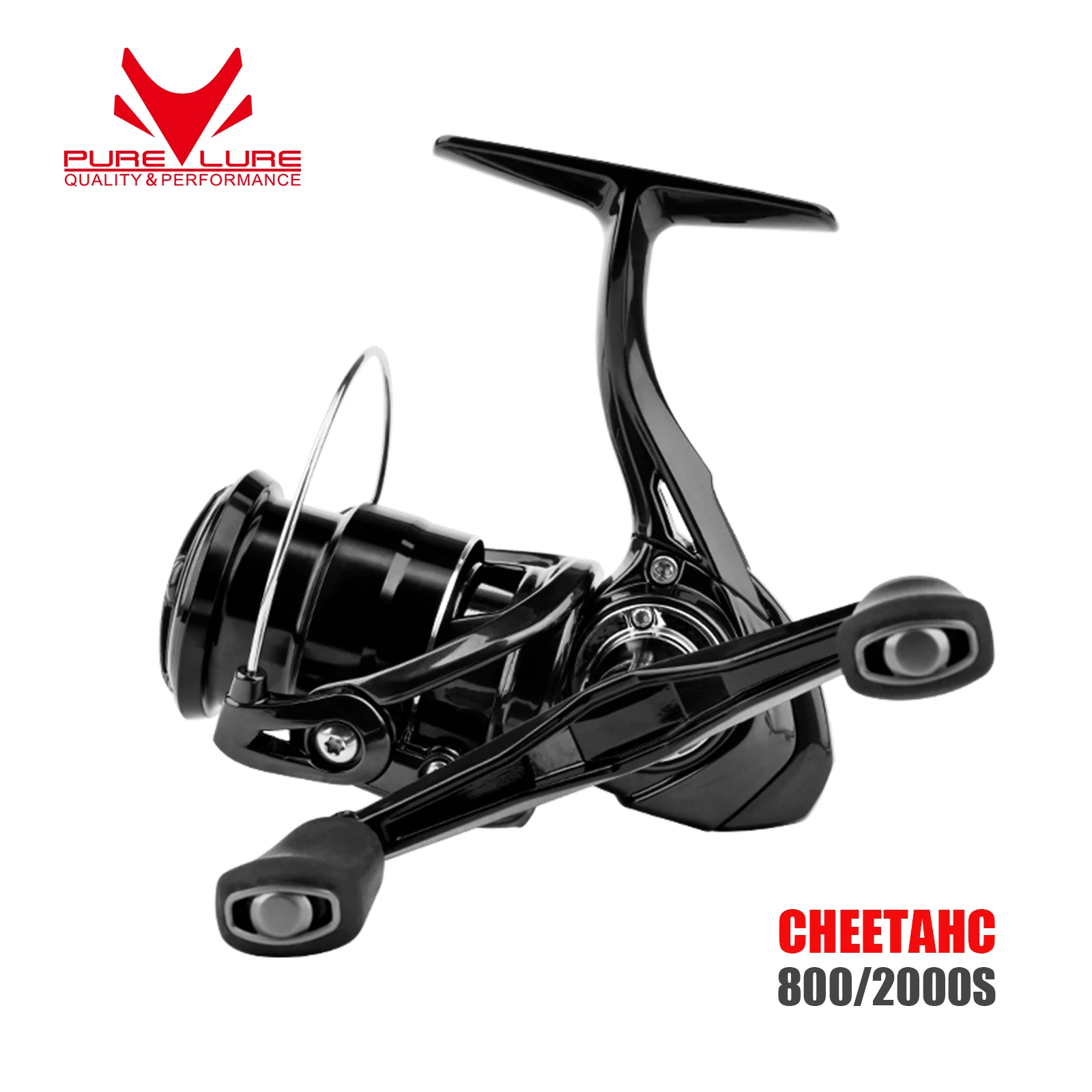 

PURELURE CHEETAHC 6.2:1 High Speed Gear Ratio Spinning Fishing Reel 4kg Max Drag 12+1BB Ultralight 800 2000s Fishing Reel