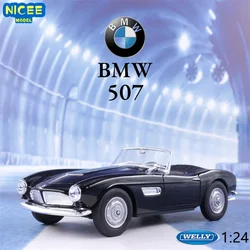 WELLY 1:24 BMW 507 Convertible Roadster Simulation Alloy Car Model Crafts Decoration Collection Toy Tools Gift B477