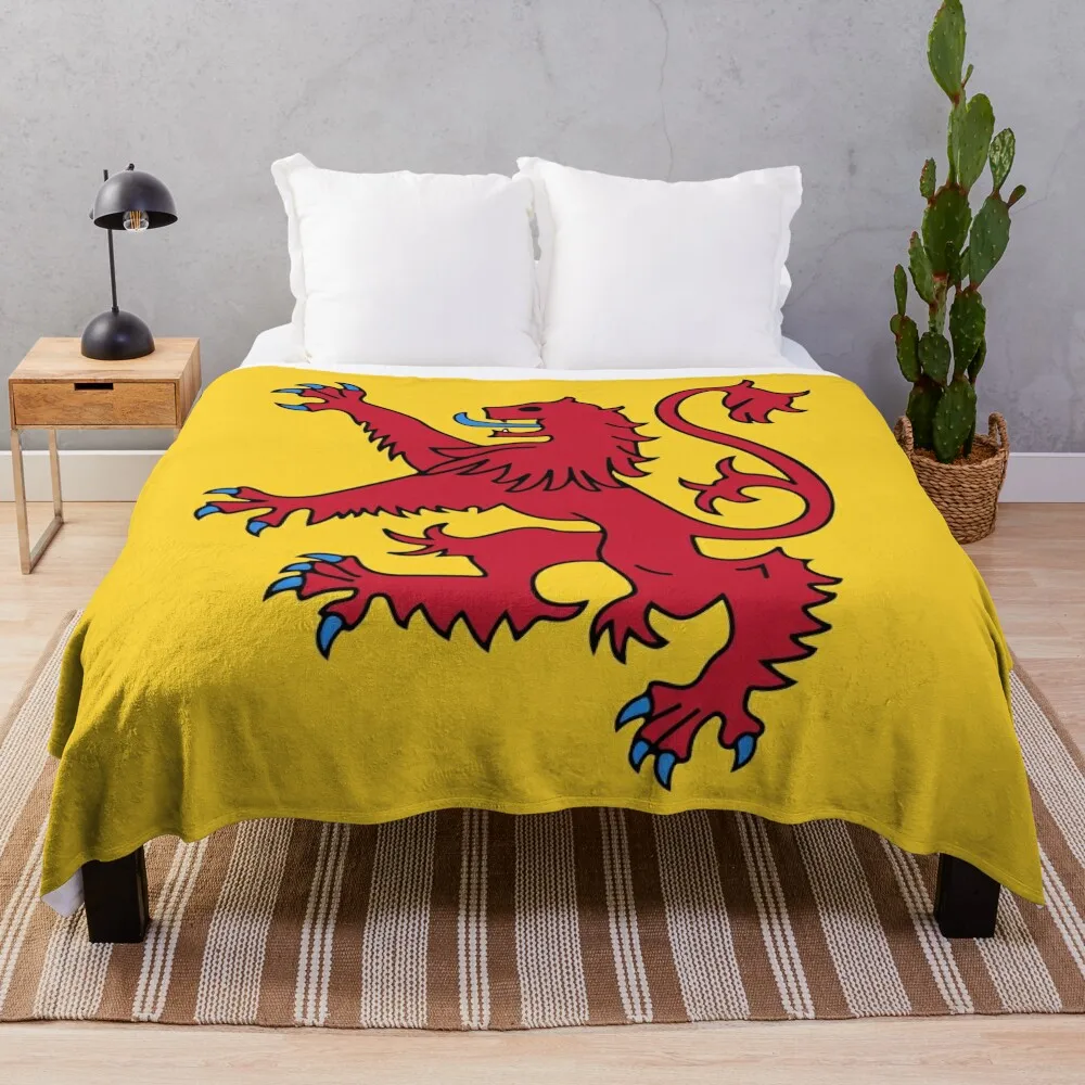 Lion Rampant of Scotland, Royal Banner, Royal Arms, Scottish Pride Throw Blanket warm for winter sofa bed Blankets