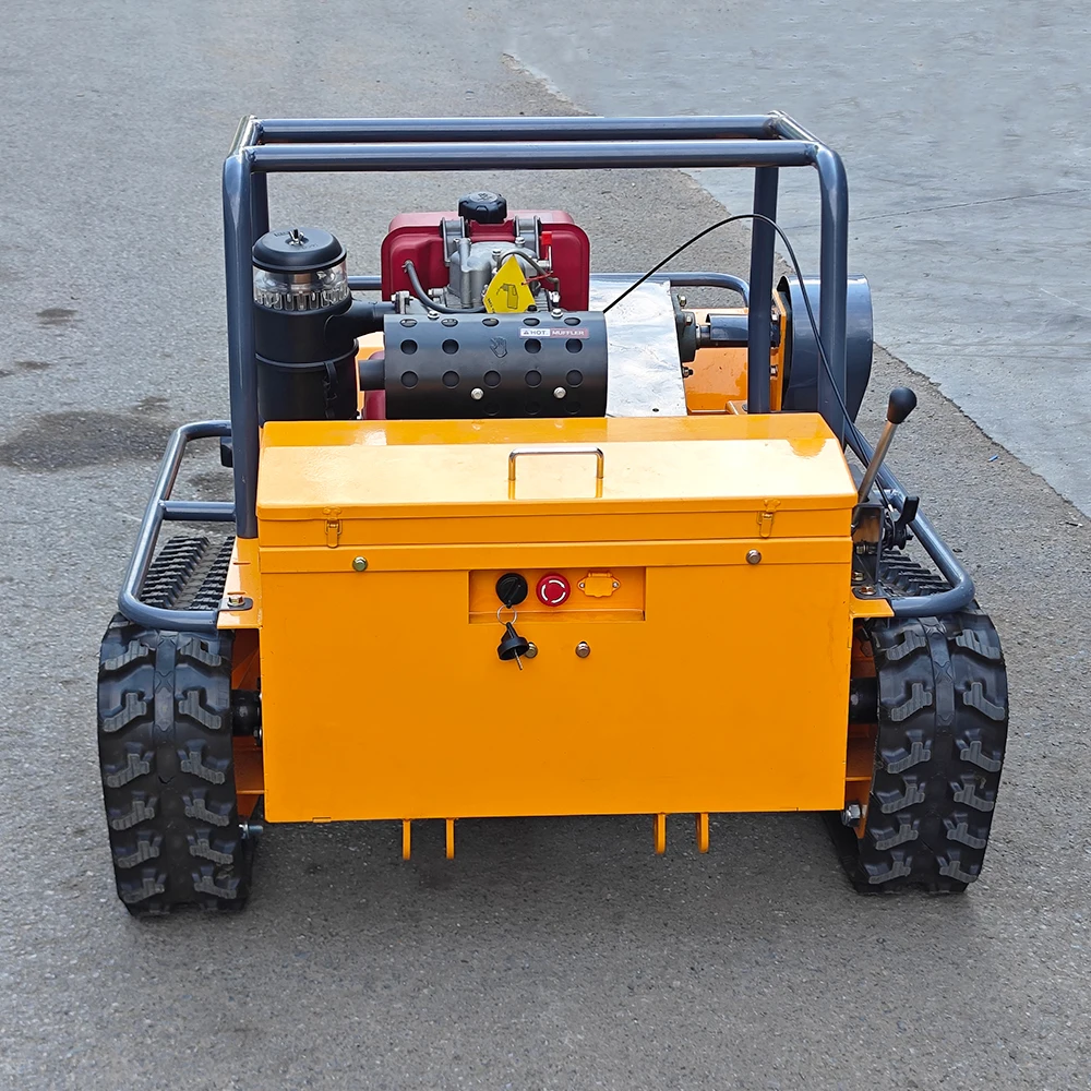 الذكية جزازة العشب عن بعد 800 مللي متر إلى 1200 مللي متر جميع التضاريس المطاط التحكم عن بعد روبوت فلايل جزازة العشب مناسبة لحديقة المروج #5