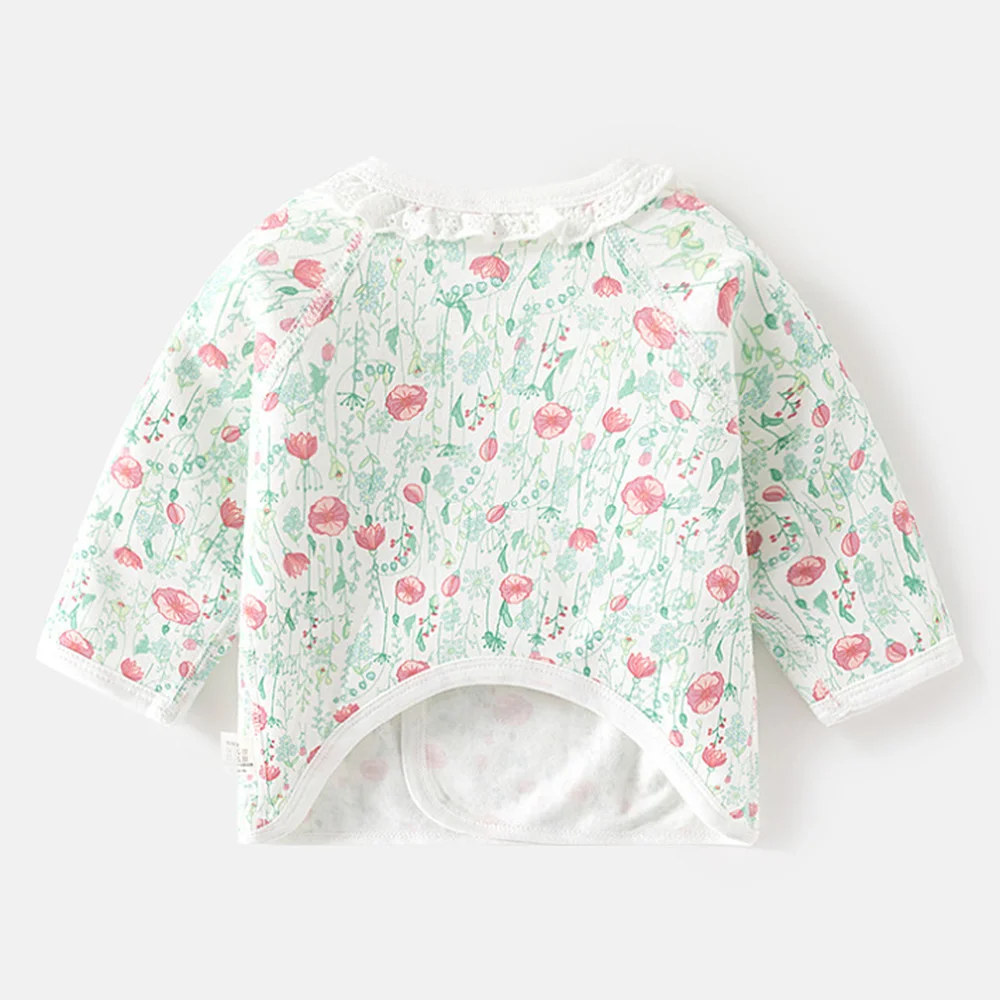 Baby Shirt Long Sleeve Cotton Floral Cute Pattern Spring Autumn Winter Newborn Boy Clohtes Hospital Baby Girl Tops