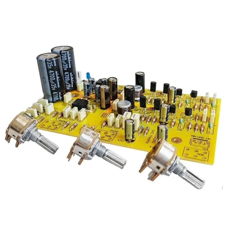 New NAD Fully Discrete 2SA992 2SC1845 HiFi Tone Preamp Board With ALPS Potentiometer Base NAD3020