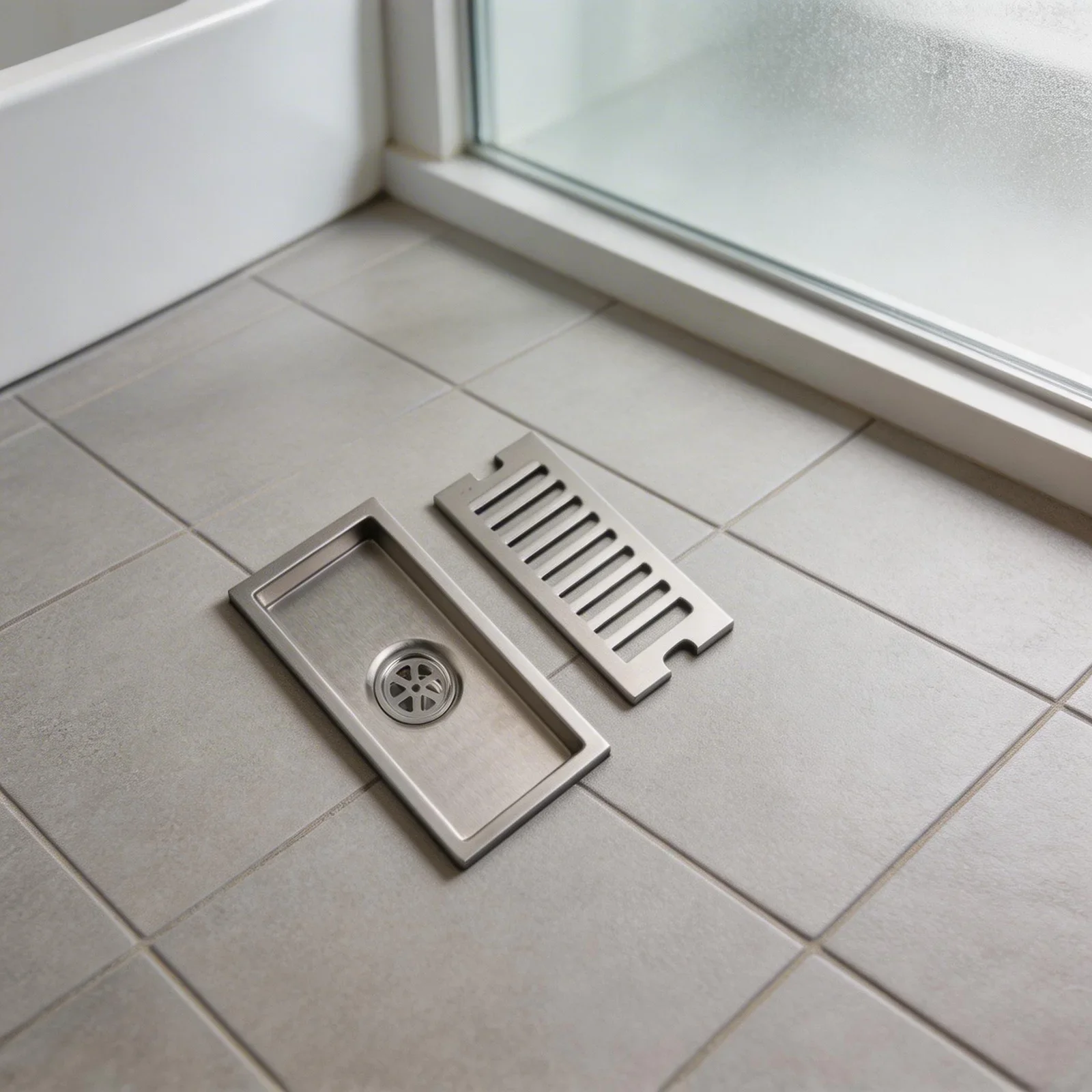 Rectangular Floor Drain 304 Stainless Steel With Efficient Dual Filtration And Smooth Polished Edges For Safe Use
