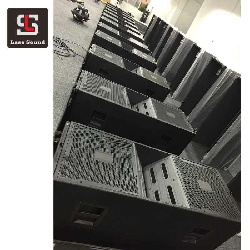 Dual 12 Inch 3-Way DJ Line Array Speaker System Polyurea Coated Professional Audio