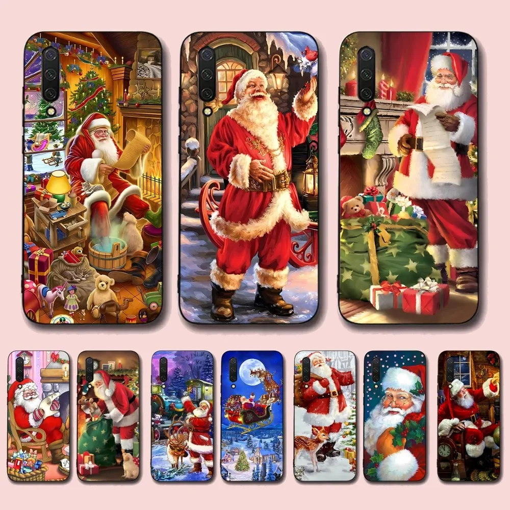 

Christmas Santa Claus Mousepad For Xiaomi Mi 5X 8 9 10 11 12 lite pro 10T PocoX3pro PocoM3 Note 10 pro lite