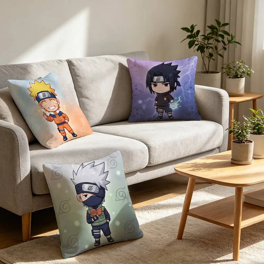 Uzumaki Naruto Throw Pillow Cover High Color Restoration Brushed Polyester Car Sofa Decor Soft Washable Cushion Covers