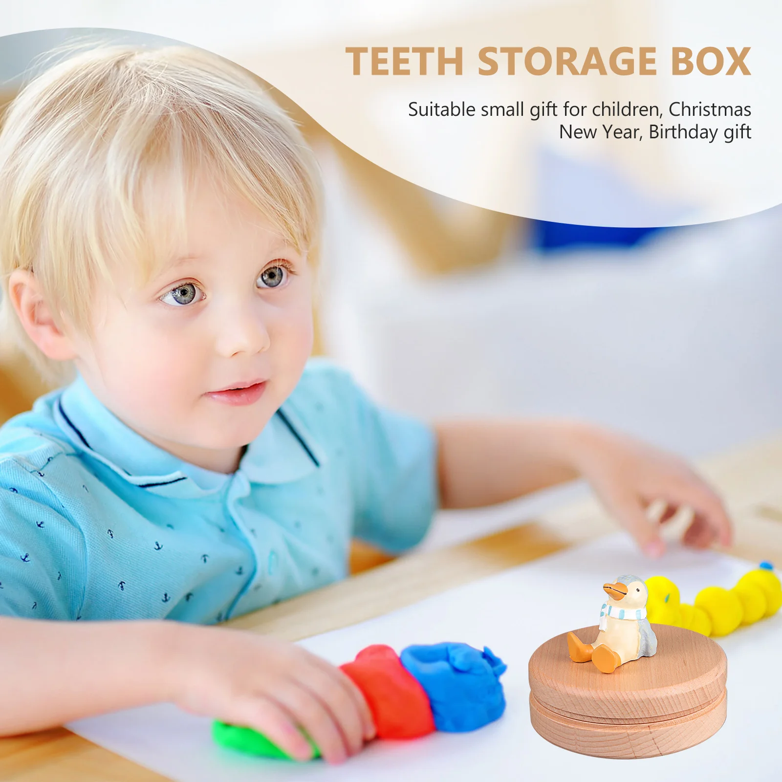 Kids Tooth Storage Holder Organizer Racks for Deciduous Teeth Memorial Box Baby Child