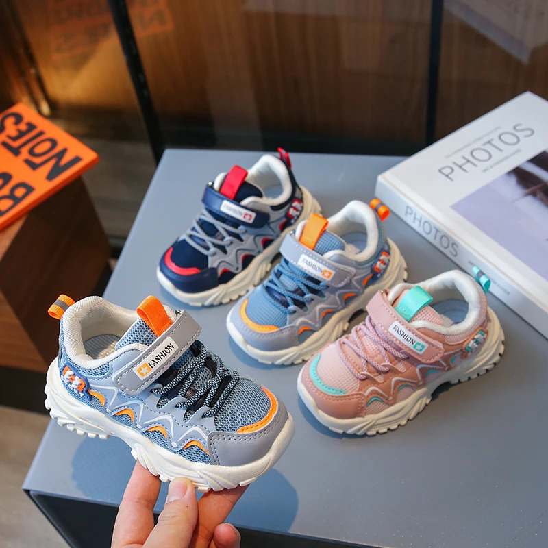 

New Spring Children's Sports Shoes, Soft Sole, Non-slip Mesh Breathable, Fashionable Outdoor Sneakers Boys Girls Casual Kids