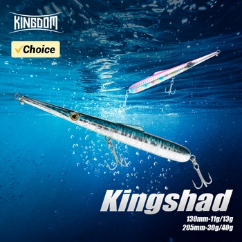 Kingdom Sinking Floating Fishing Lures Pencil Hard Wobblers Artificial Baits 11g 13g 30g 40g Fishing Accessories Saltwater Lures