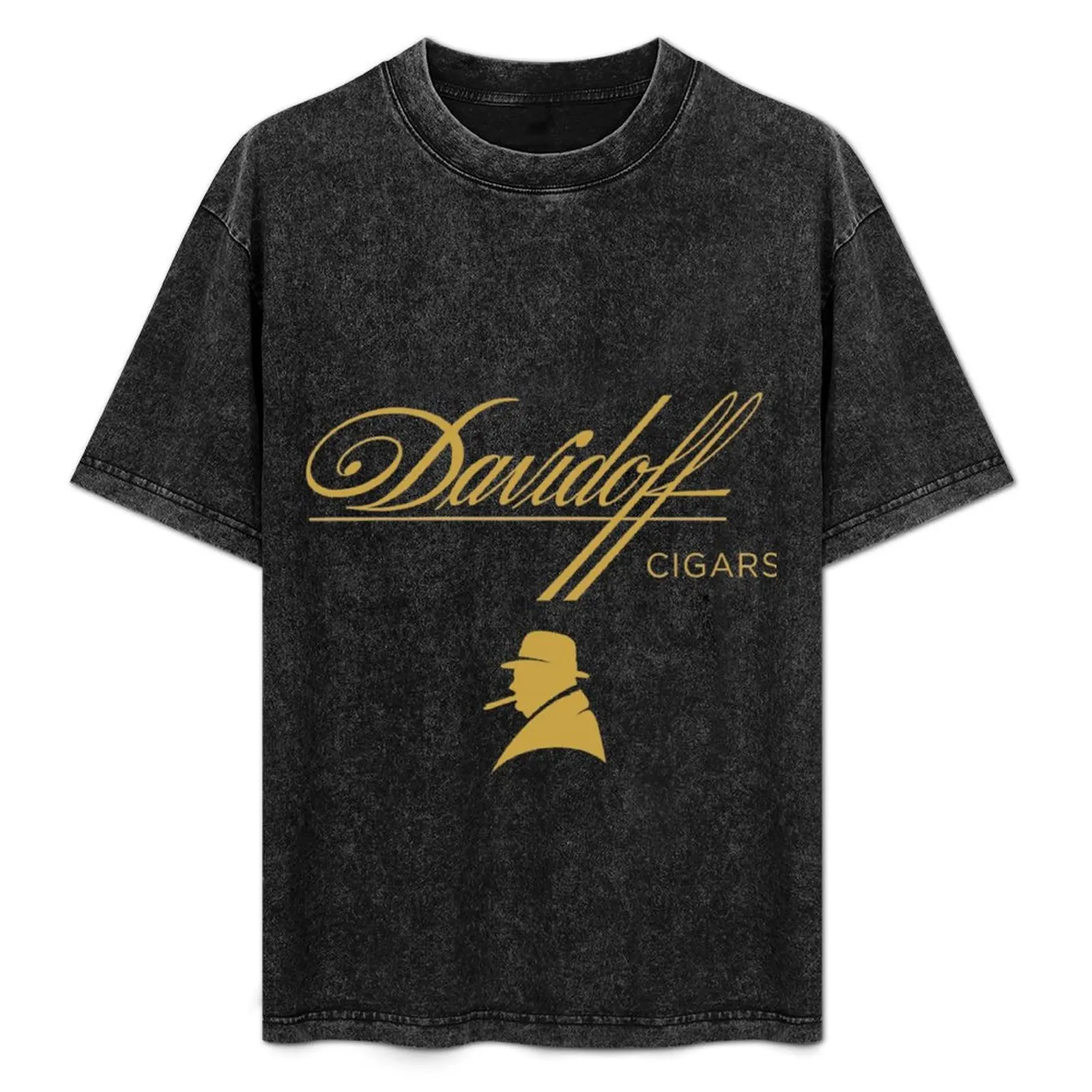 Davidoff Cigars \t \t Camiseta básica de manga corta con cuello redondo