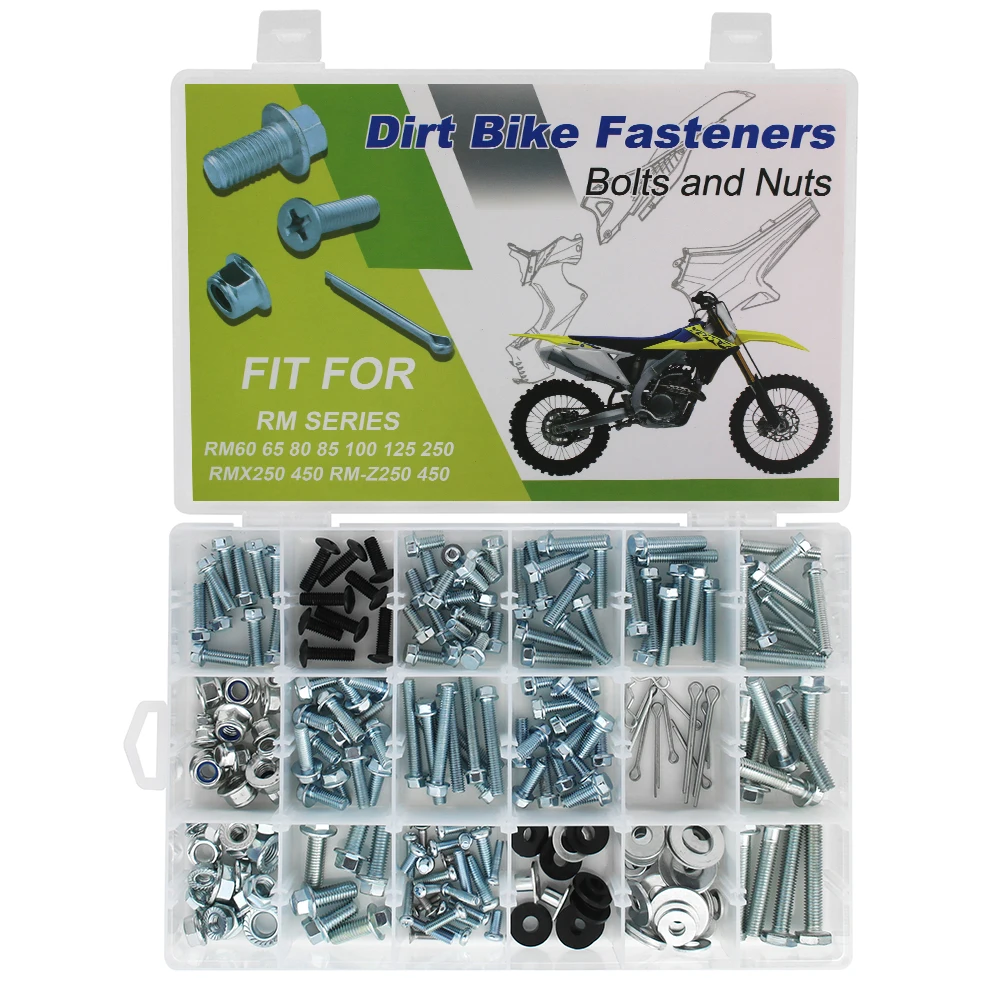 

Dirt Bike Plastic Frame Fender Body Engine Bolts Kit For Suzuki RM60/65 RM80/85 RM100 RM125 RM250 RMX250 RMX450Z RM-Z250 RM-Z450