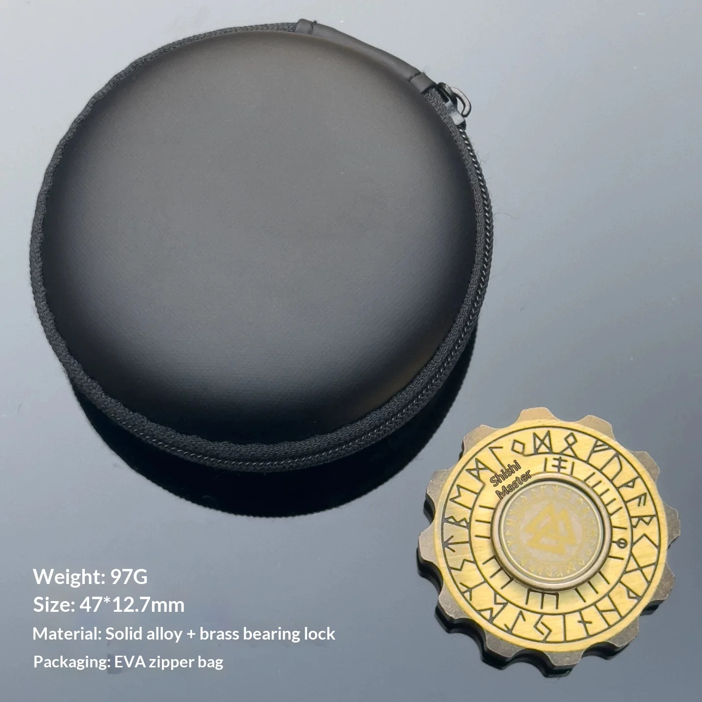 ฟิดเจ็ตสปินเนอร์รูนิกสไตล์ไวกิ้ง ทำจากโลหะทั้งชิ้น สำหรับพกพา ความแม่นยำสูง ช่วยคลายเครียด ของเล่นสปินเนอร์ระดับพรีเมียมสำหรับผู้ใหญ่