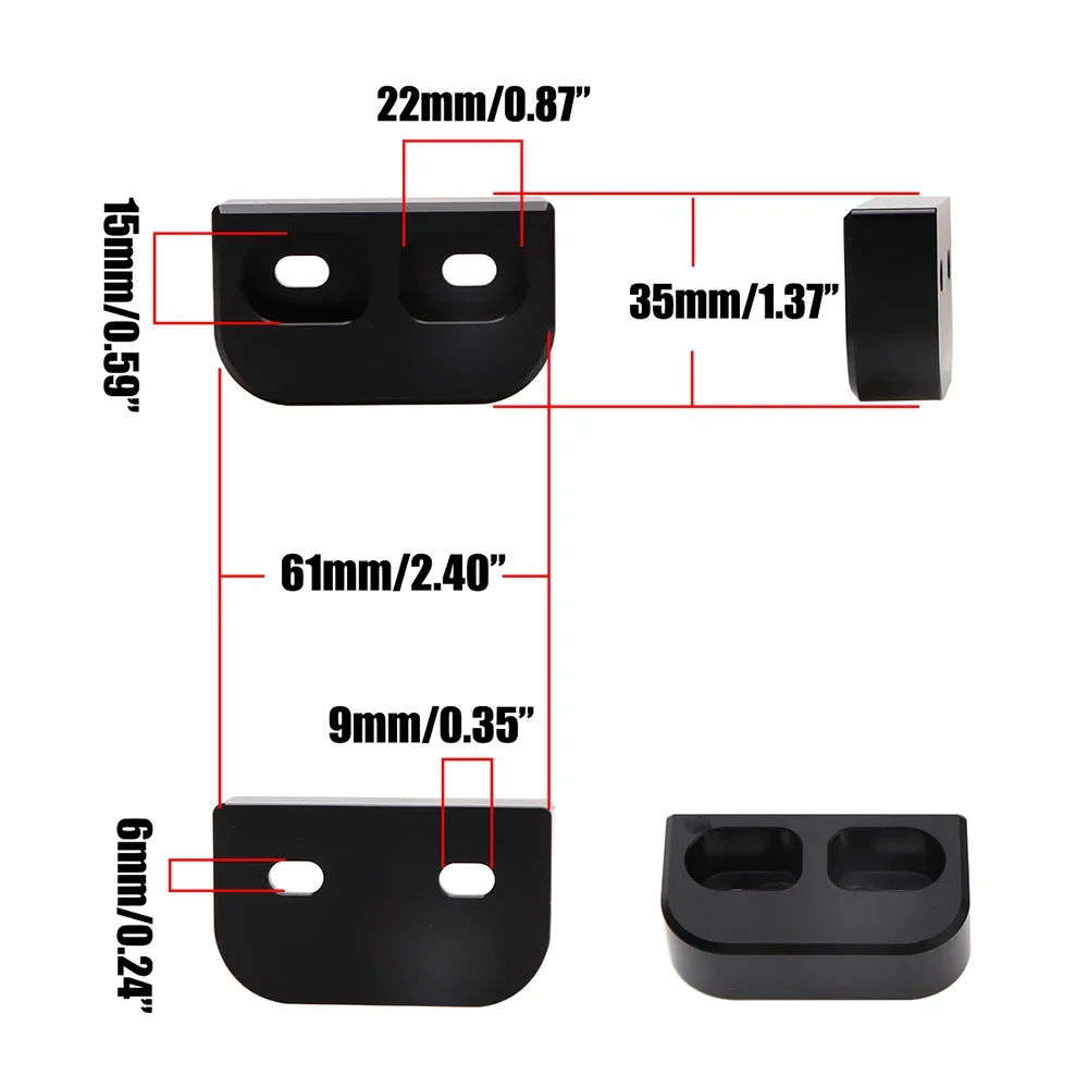 Buje de puerta seguro para Mazda Miata mx5, 1989-2020, 2 unidades