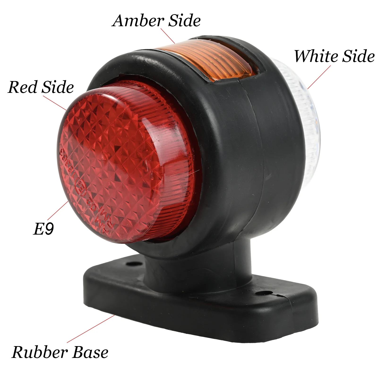 LED Trailer Lights Red White Amber Position Signal Brake Light Outline Side Marker Indicator 12V 24V Universal Truck Accessories