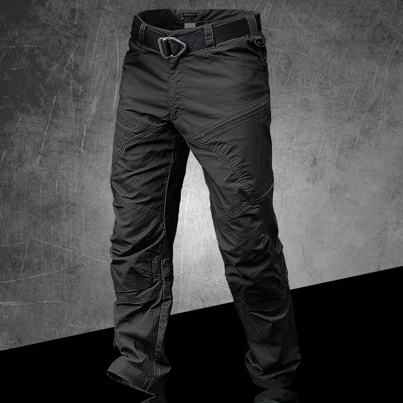 High Quality Men\'s Tactical Pants Streetwear Waterproof Multiple Pockets Cargo Pant Men Clothing Tooling Trousers A3F311