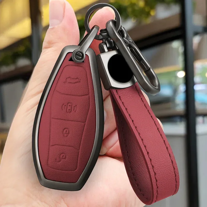 

Zinc Alloy Car Key Case Cover Shell Protector For Red Flag H5 H6 HS7 HS3 HS5 Car Accessories Decorations Soft Car Key Fob Case