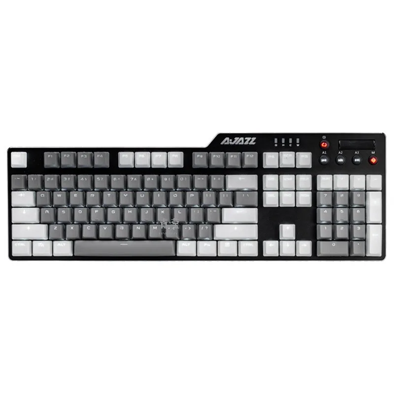 

Ajazz Black Knight Ak35i Gaming 104 Key Wired White Grey Esports Comfortable And Aesthetically Pleasing Mechanical Keyboard