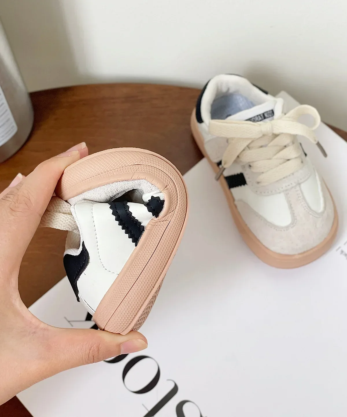 Sizes15-25 sepatu anak laki-laki dan perempuan, sneaker papan kasual Sol empuk, langkah pertama Gump musim gugur untuk anak laki-laki dan perempuan