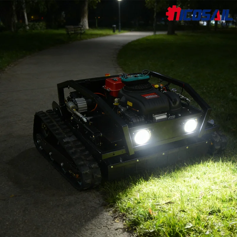 Crawler Remote Control Lawn Mower Intelligent Wireless Robot Grass Cutter Machine CE All Terrain Mini Lawn Mower Sale