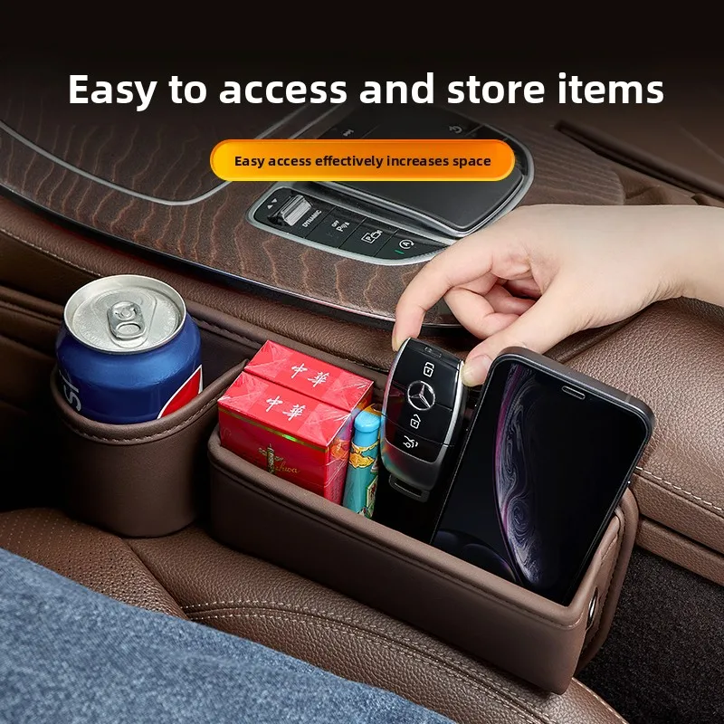 

Для Citroen C3 2002 ~ 2025 автомобильное сиденье, наполнитель бокового зазора, ящик для хранения с подстаканником, органайзер, чехол, прочные прочные аксессуары