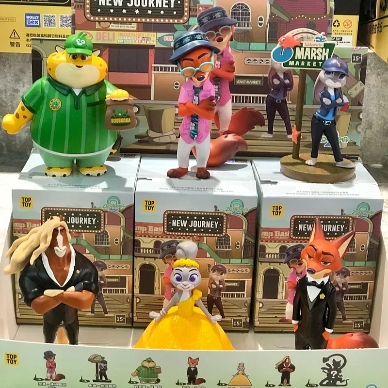 

Disney Zootopia 2, новая серия Journey, слепая коробка, игрушки, фигурка, милые украшения, модель, кукла Ника Джуди, загадочная коробка, рождественские подарки