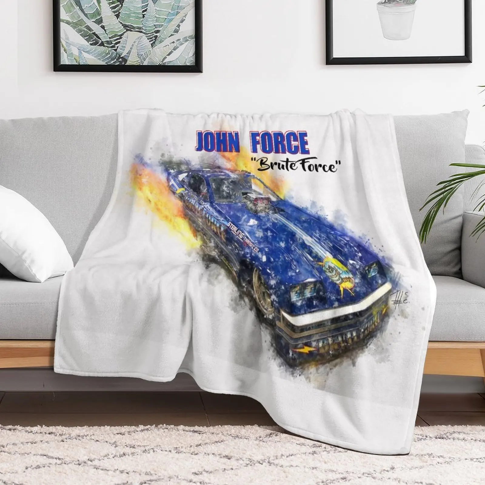 John Force Brute Force Throw Blanket Retros Luxury Brand Sofas Decorative Sofa Blankets